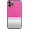 Pink and Grey Stripes iPhone 11 Pro Skin